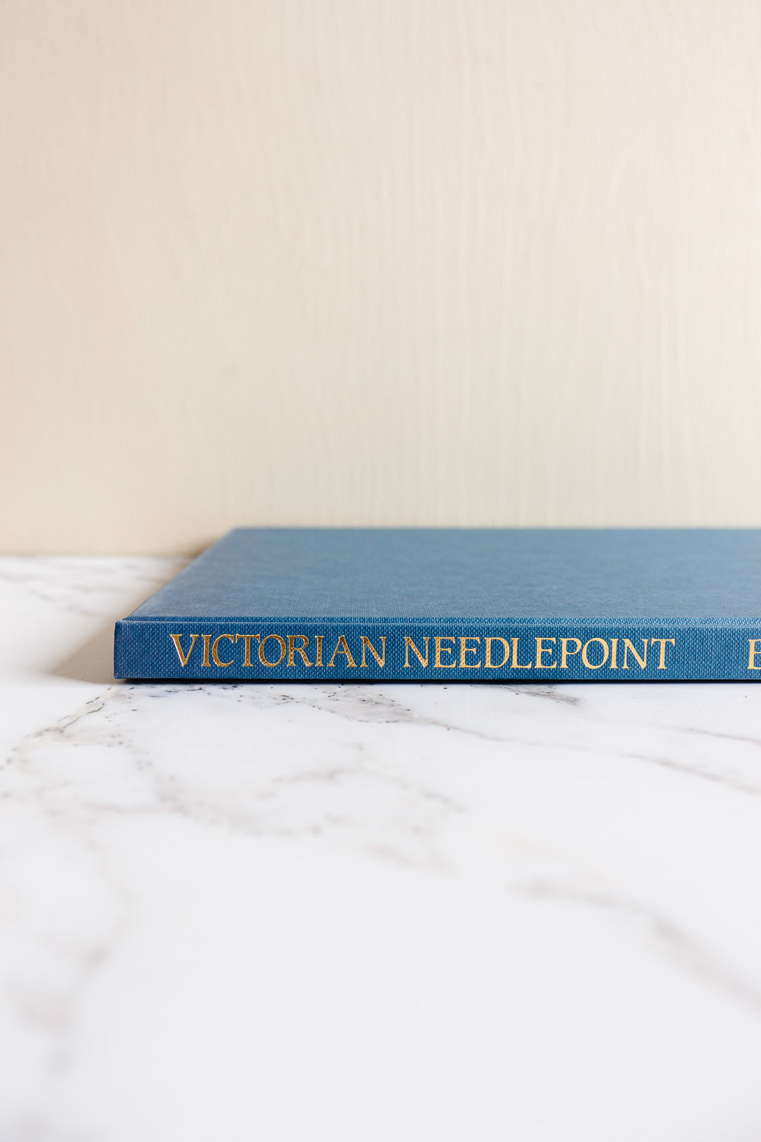 "victorian needlepoint" vintage hard cover coffee table book