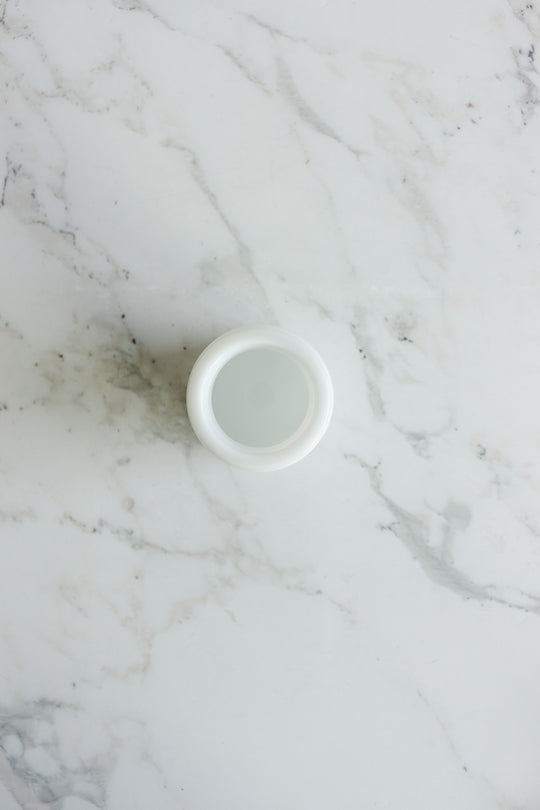 vintage belgian milk glass apothecary jar