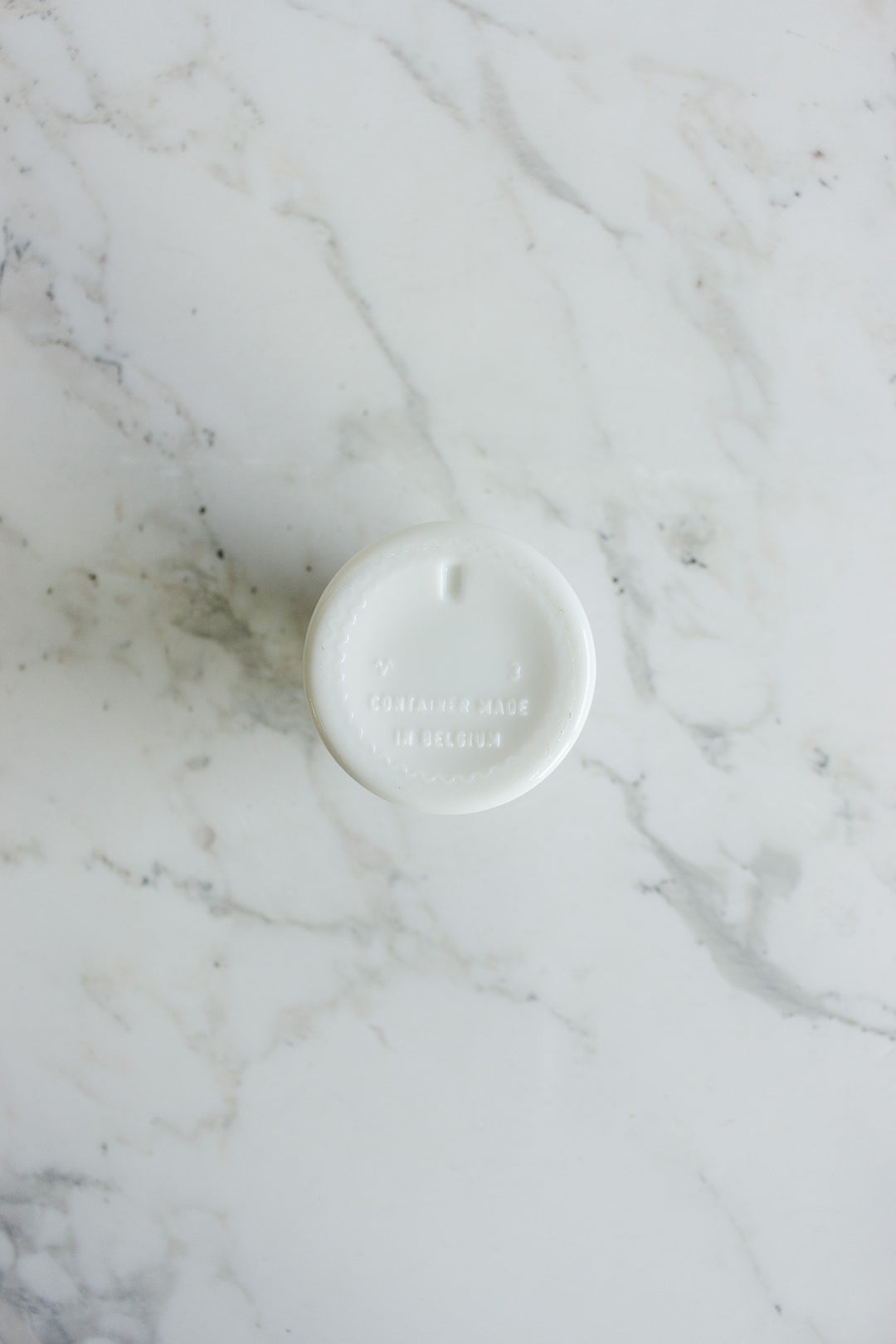 vintage belgian milk glass apothecary jar