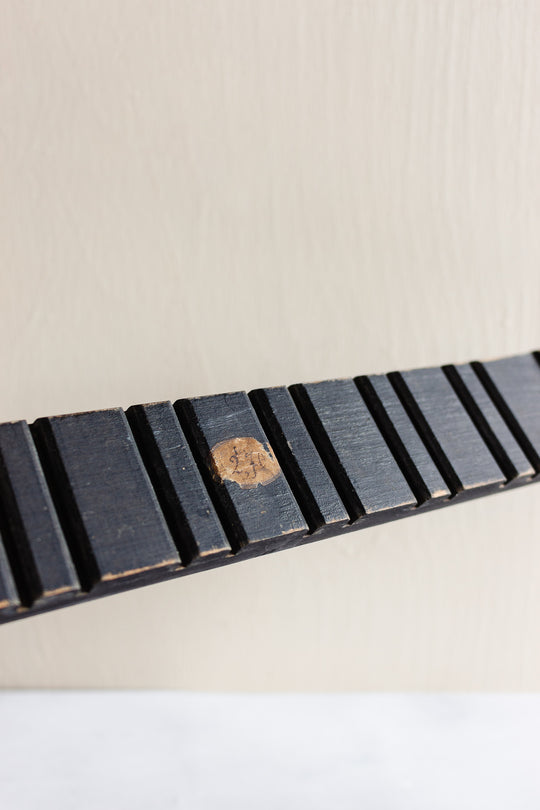 rare turn of the century French Napoleon III ebonized wood dish rack