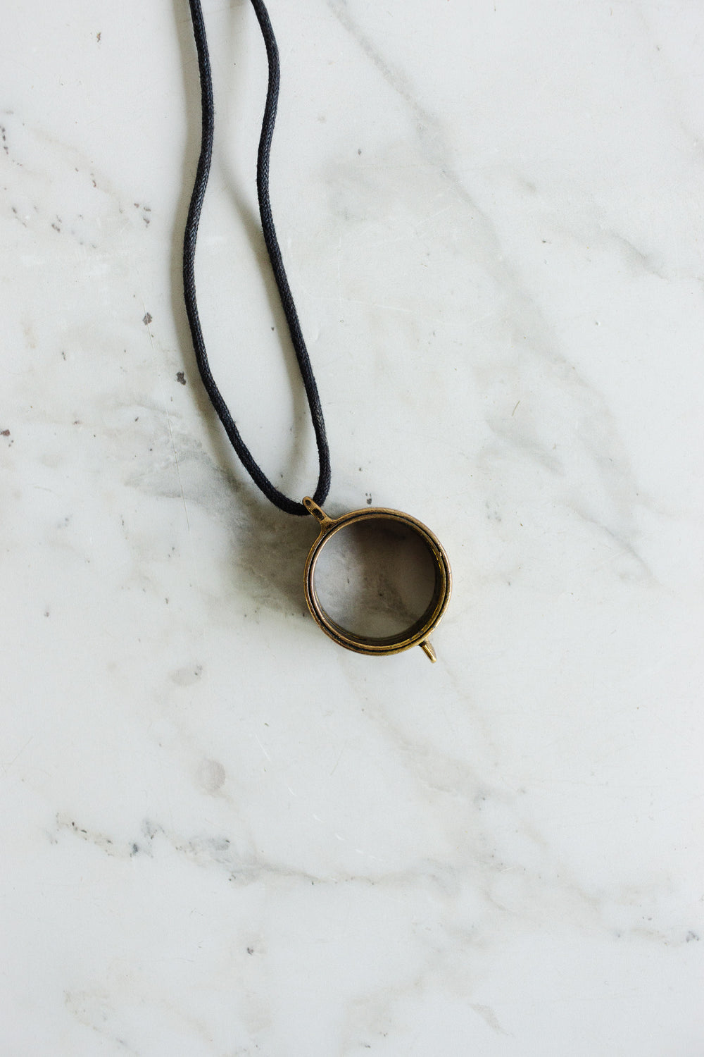 rare vintage french brass sundial ring