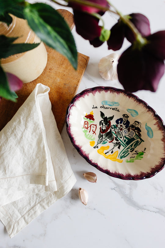 mbfa pornic vintage french serving bowl