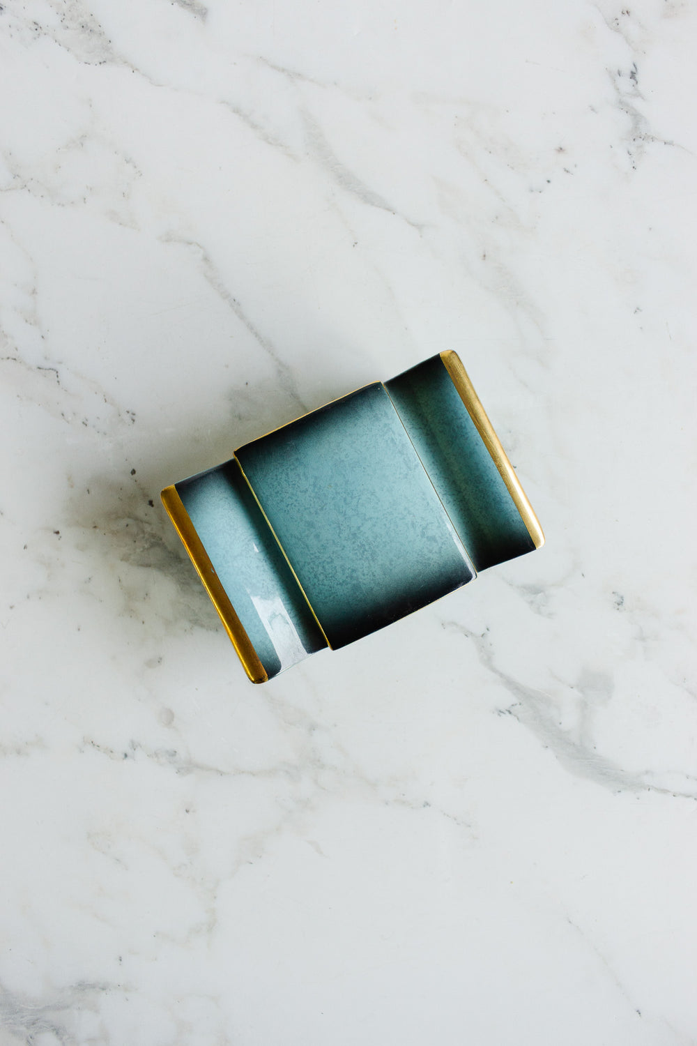 vintage english carltonware lidded trinket dish