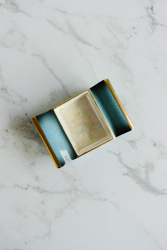 vintage english carltonware lidded trinket dish