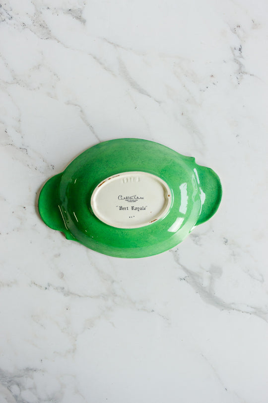 vintage carltonware "vert royale" green and black dish
