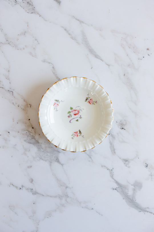 midcentury Adderley floral trinket dish