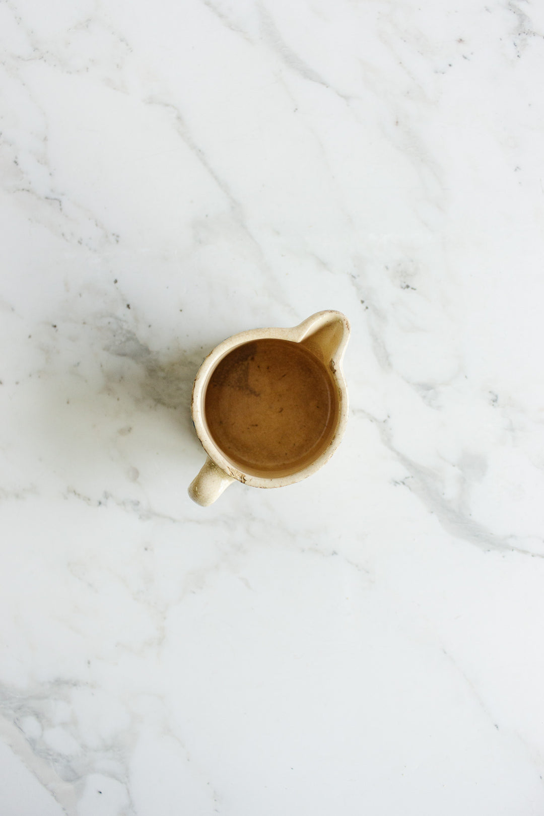 1930s bunzlau ceramic "peacock eye" creamer