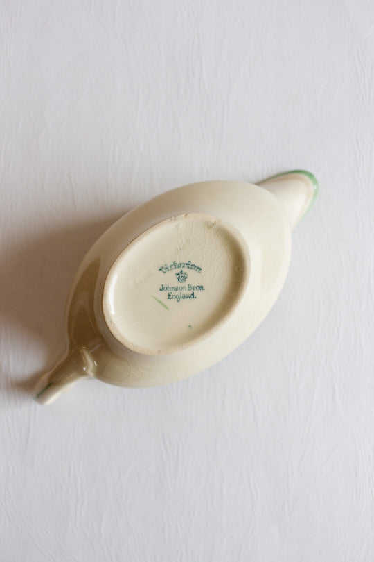 1920s "victorian" gravy boat by Johnson bros