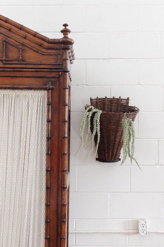19th century French grape harvesting basket