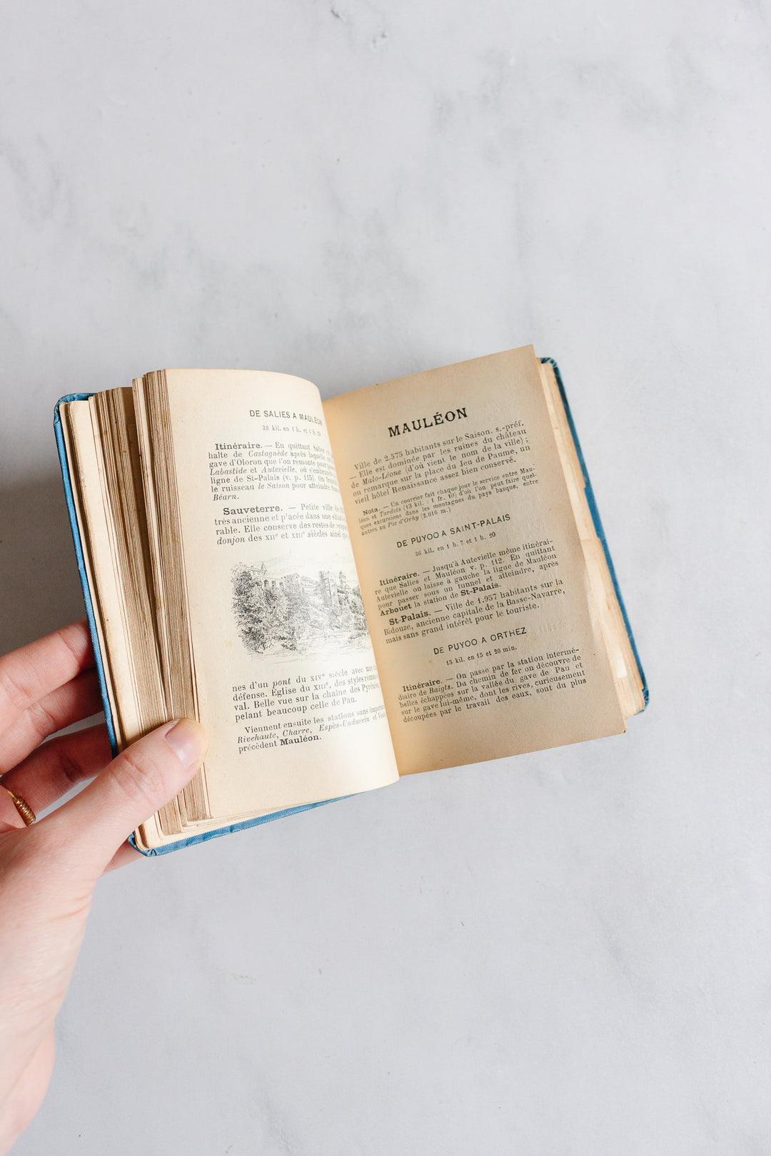 turn of the century French “guides conty” travel guide book, “bords de la loire”