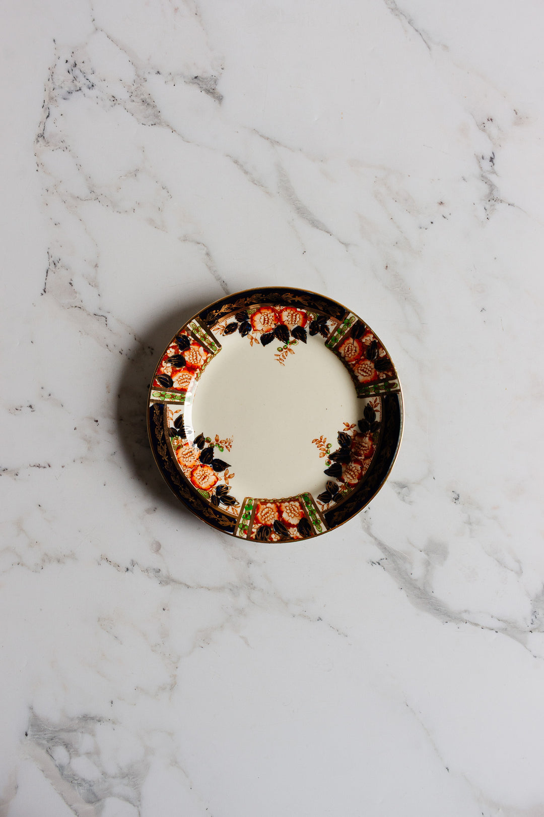 set of 4 windsor derby 24k gold bread and butter plates