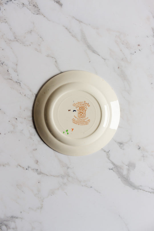 set of 4 windsor derby 24k gold bread and butter plates