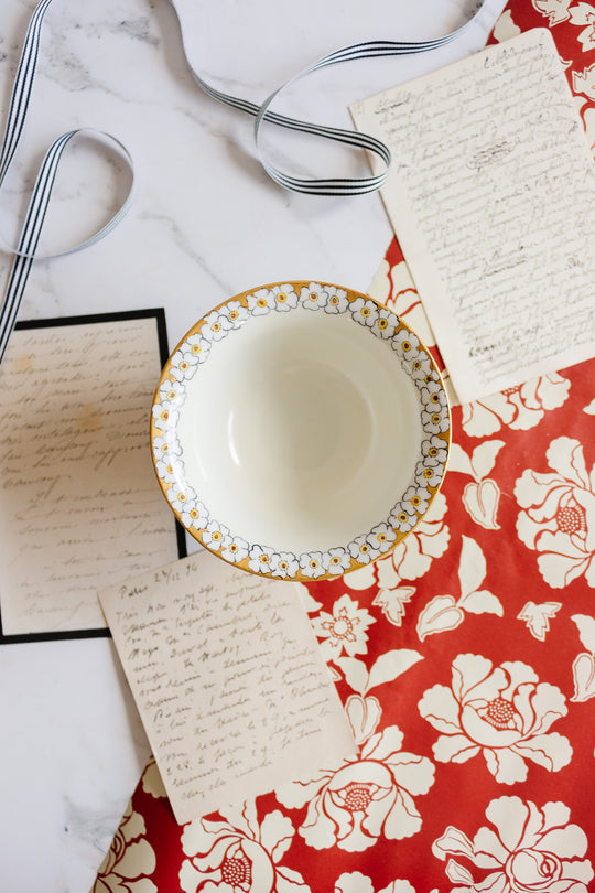 1932 hand painted English bowl