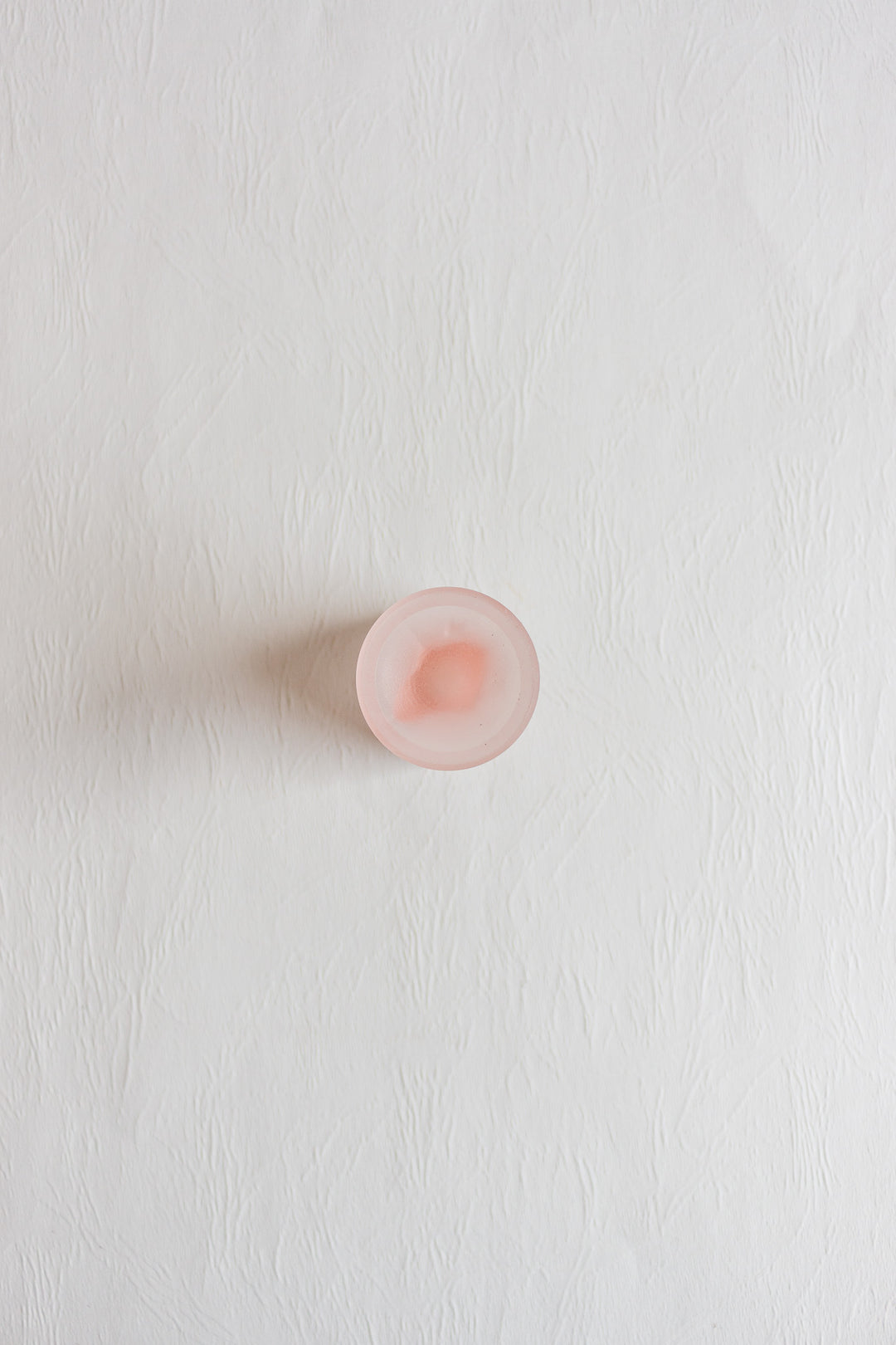 vintage cristallin italy frosted pink egg cup