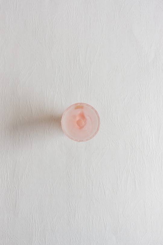 vintage cristallin italy frosted pink egg cup