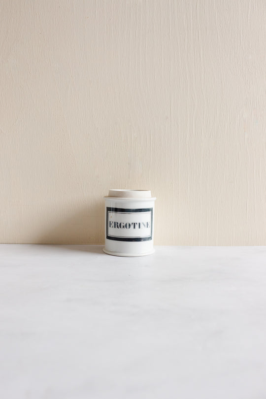19th century French hand painted porcelain apothecary jars