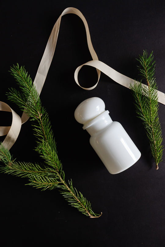 vintage belgian milk glass apothecary jar