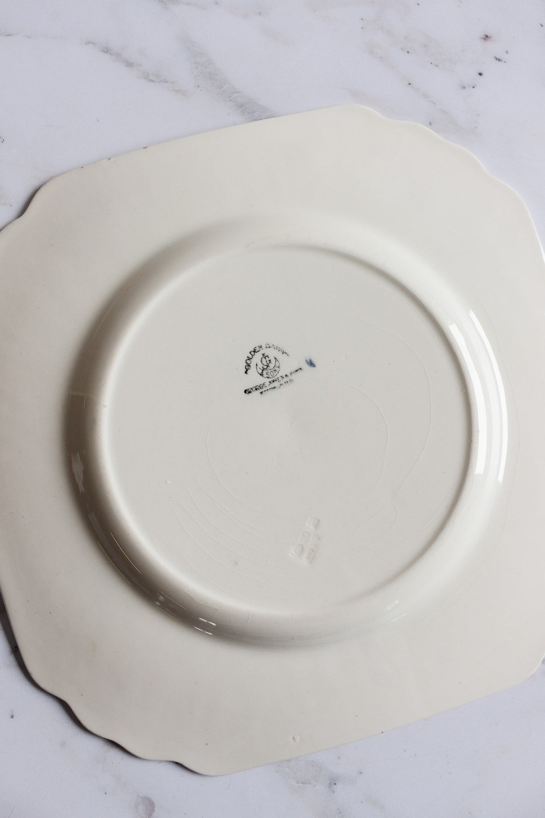 "golden dawn" square plate by george jones & sons