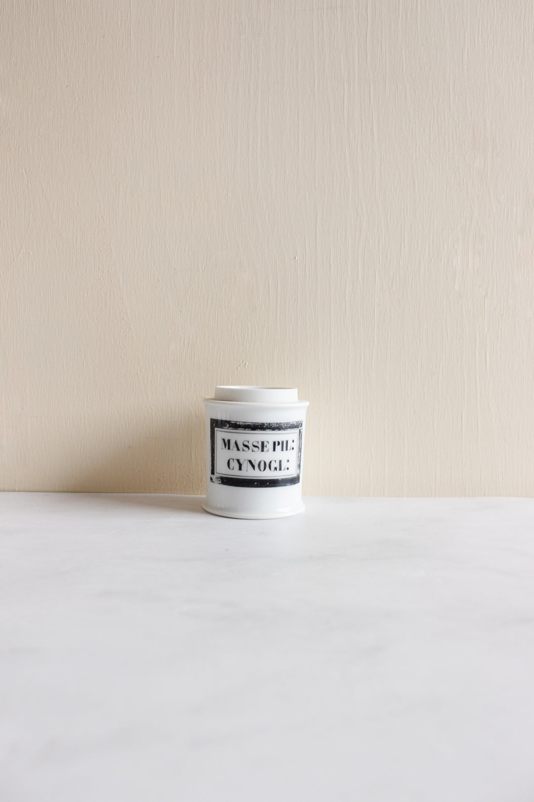 19th century French hand painted porcelain apothecary jars