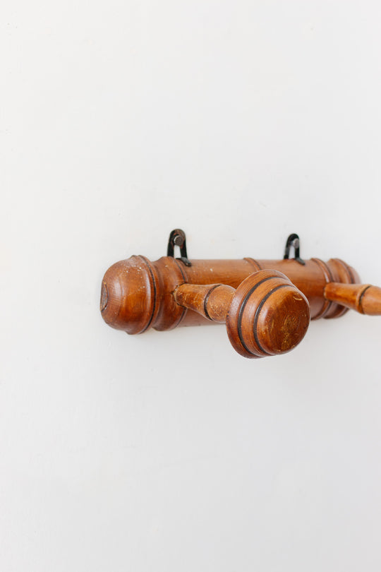 1930s french faux bamboo patère