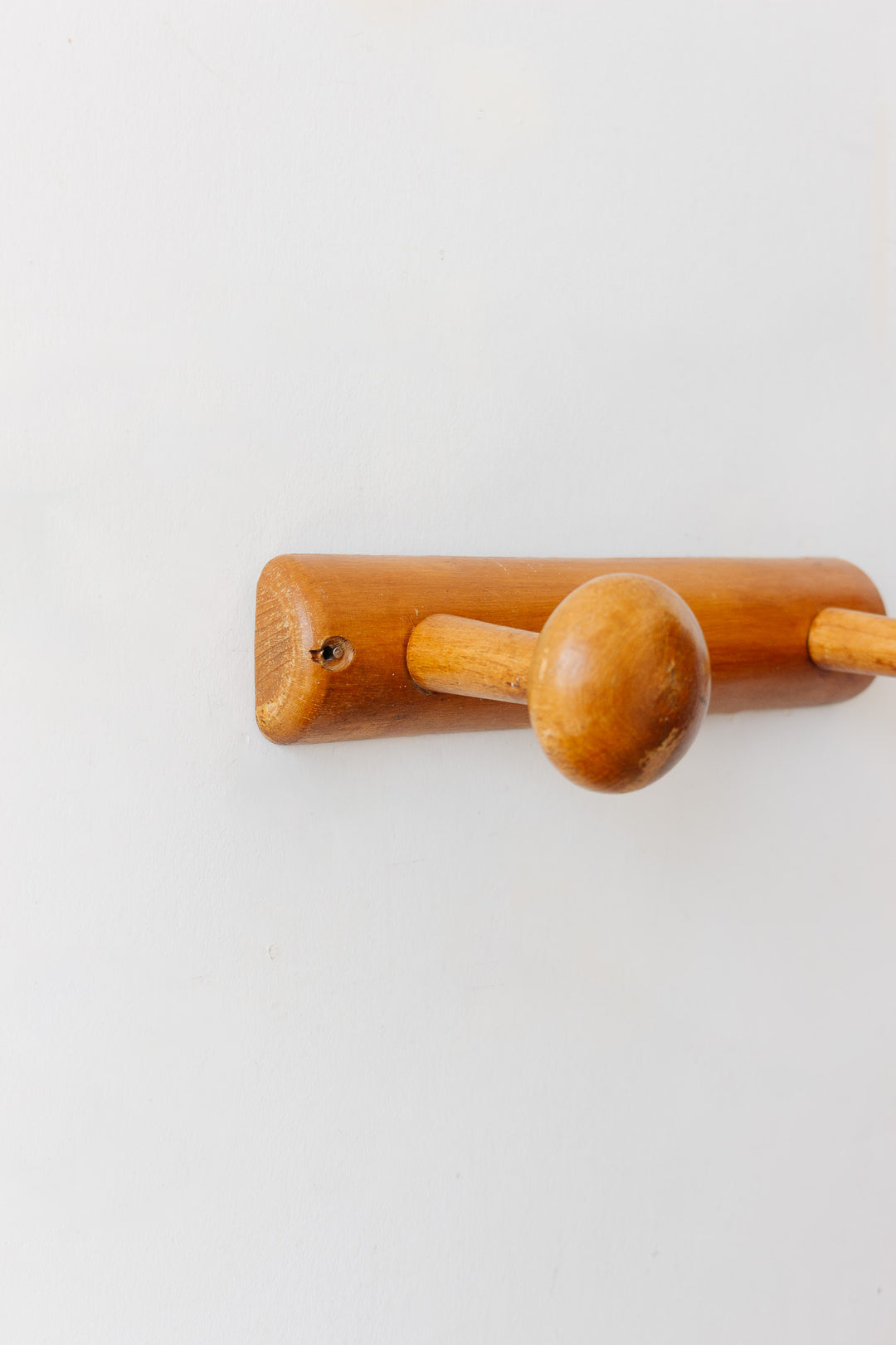 midcentury quintessentially french wood patère