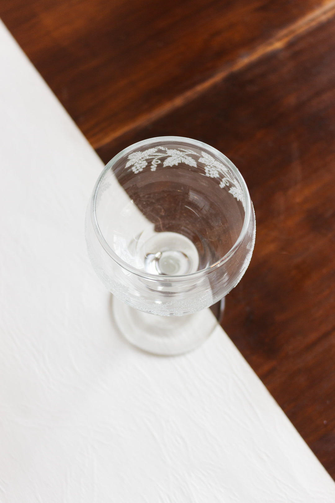 vintage french embossed glassware