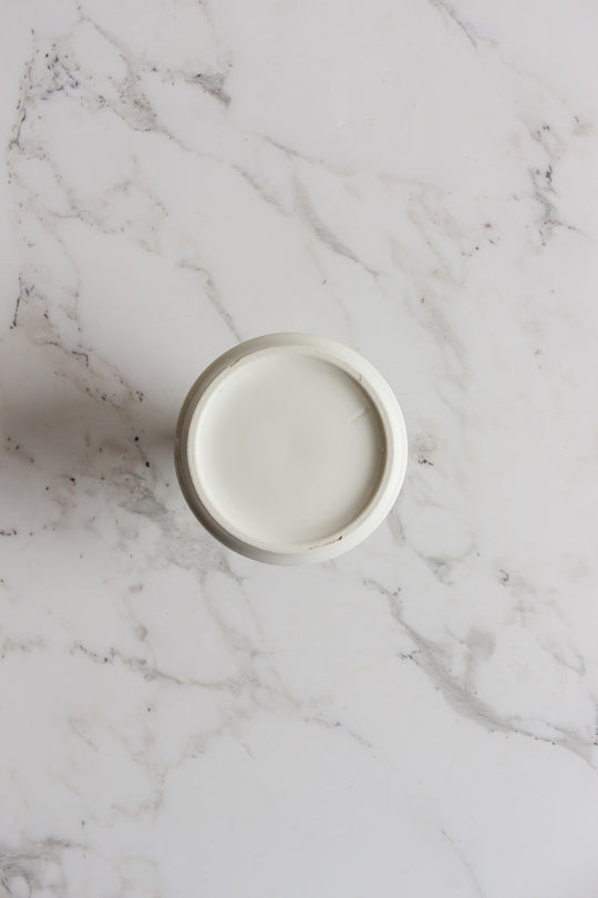 vintage french monogrammed "W" porcelain match striker