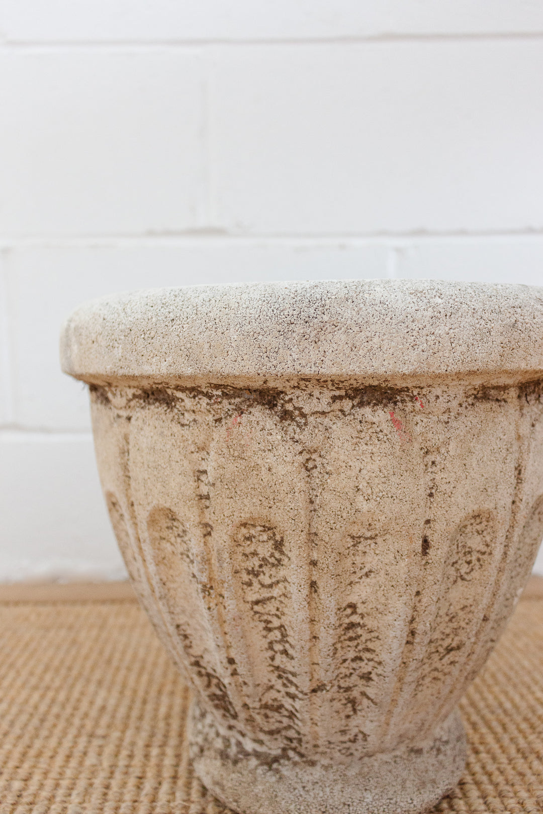 antique french stone garden planter