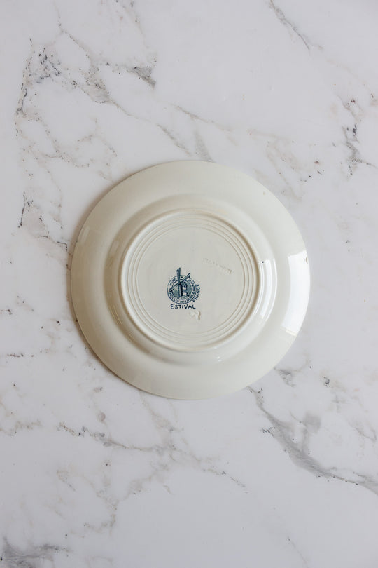 mix and match series of "assiettes dépareillées" - shades of blue