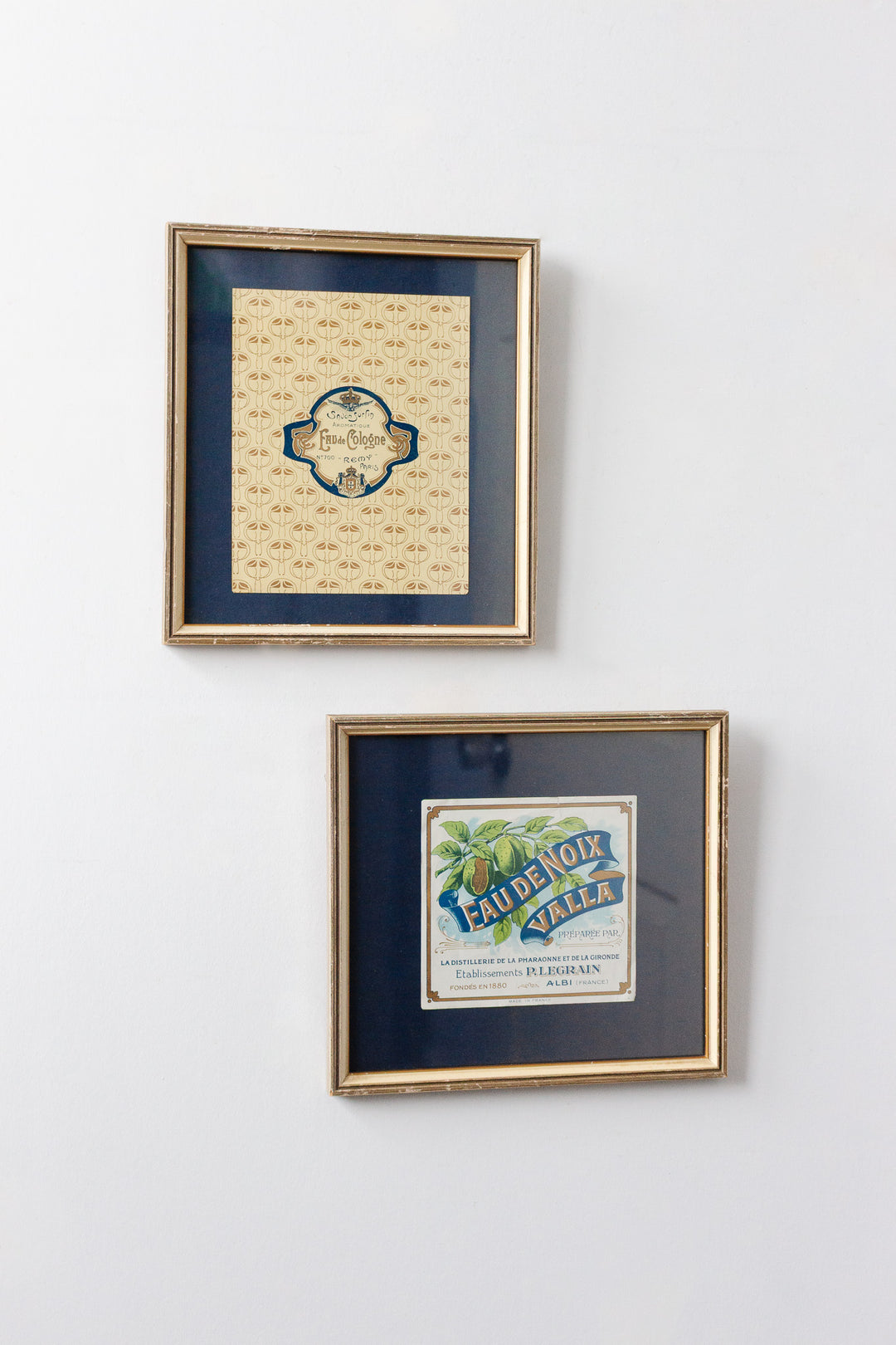 antique french framed "étiquette de savon" i