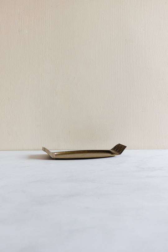 vintage art deco brass tray