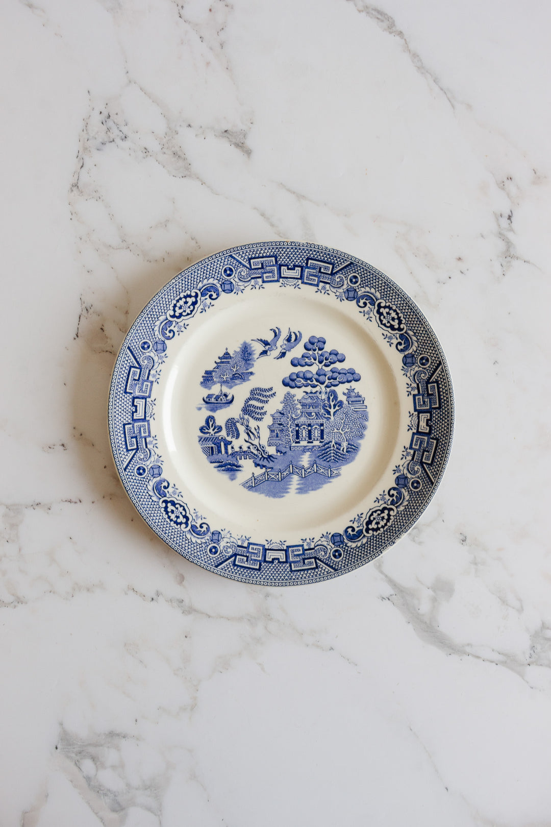 mix and match series of "assiettes dépareillées" - shades of blue