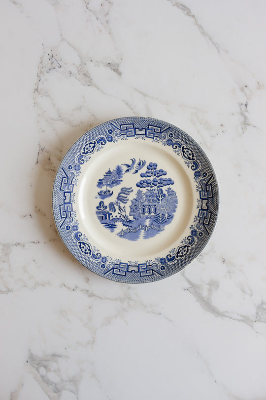 mix and match series of "assiettes dépareillées" - shades of blue