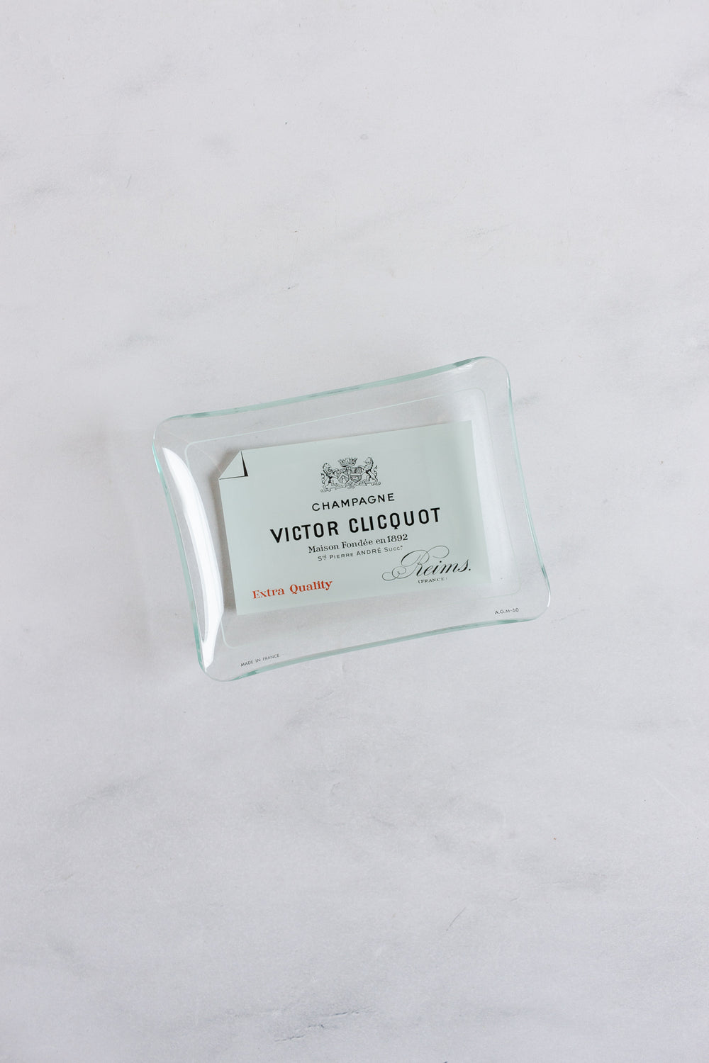 midcentury french glass advertising ashtrays
