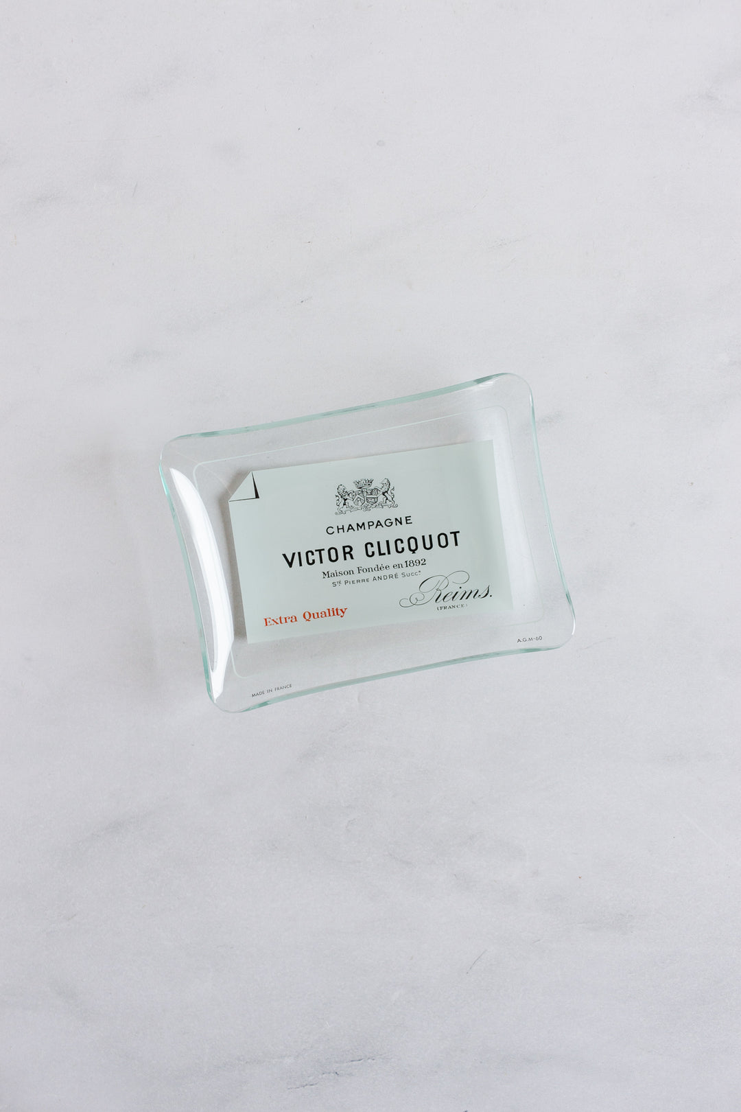 midcentury french glass advertising ashtrays
