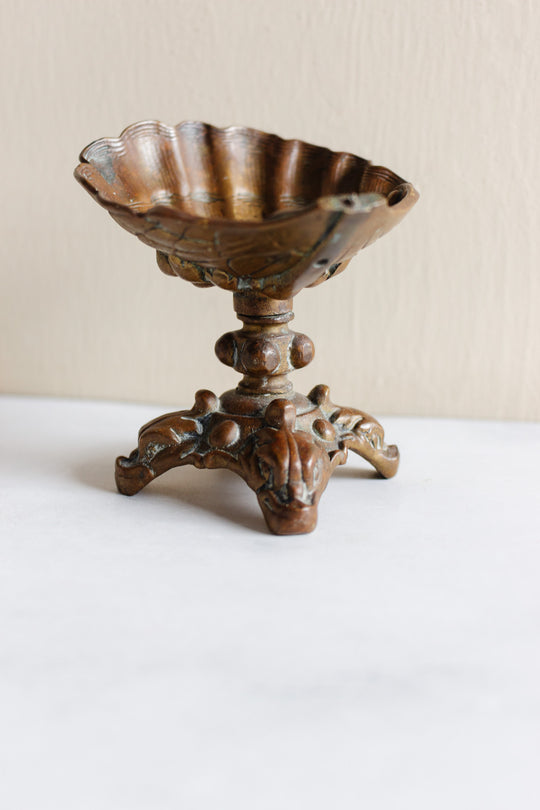 turn of the century French art nouveau pedestal ring dish
