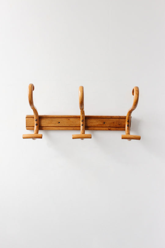 vintage french thonet style bentwood coat rack