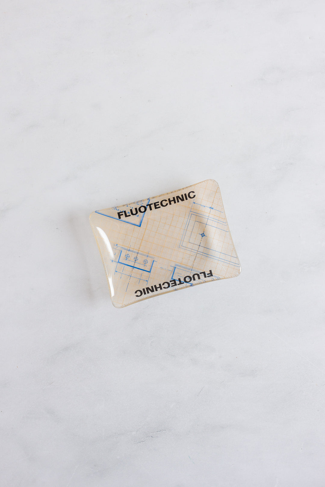 midcentury french glass advertising ashtrays