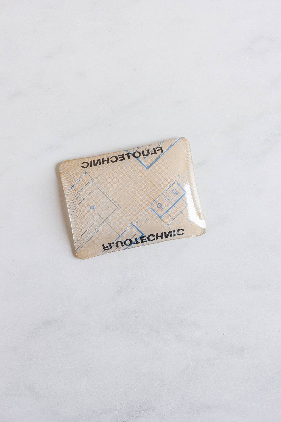 midcentury french glass advertising ashtrays