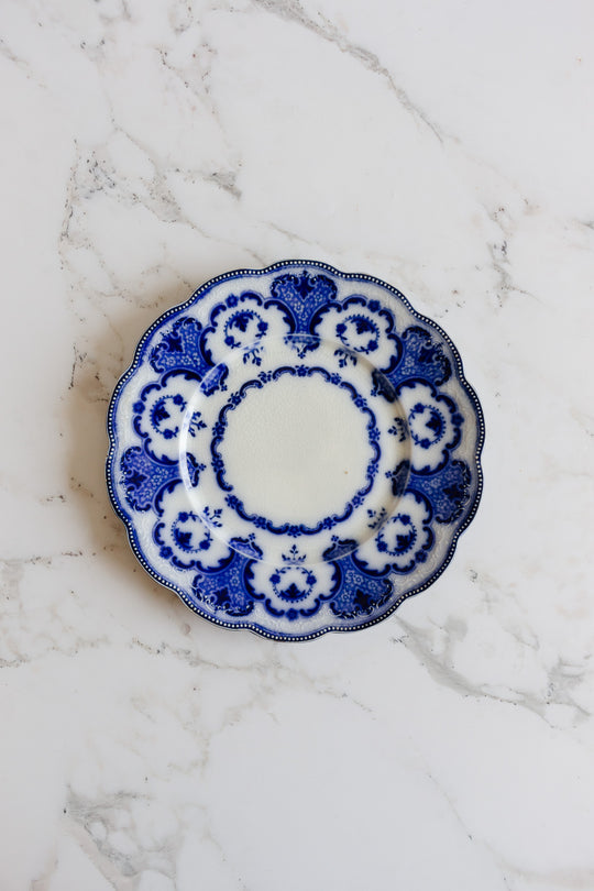 mix and match series of "assiettes dépareillées" - shades of blue