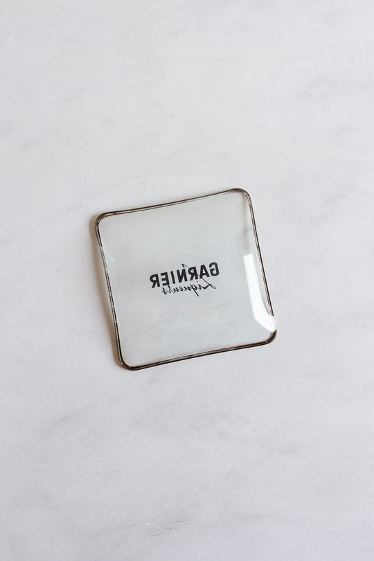 midcentury french glass advertising ashtrays