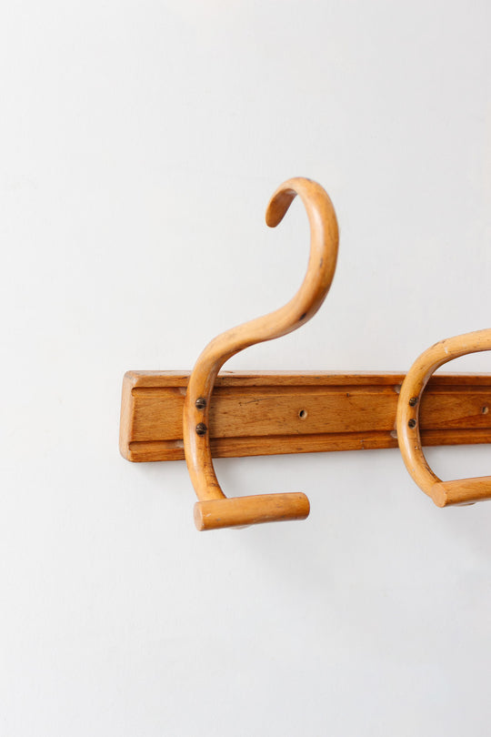 vintage french thonet style bentwood coat rack