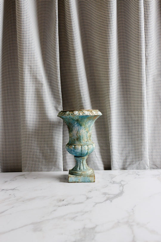vintage french cast iron vase