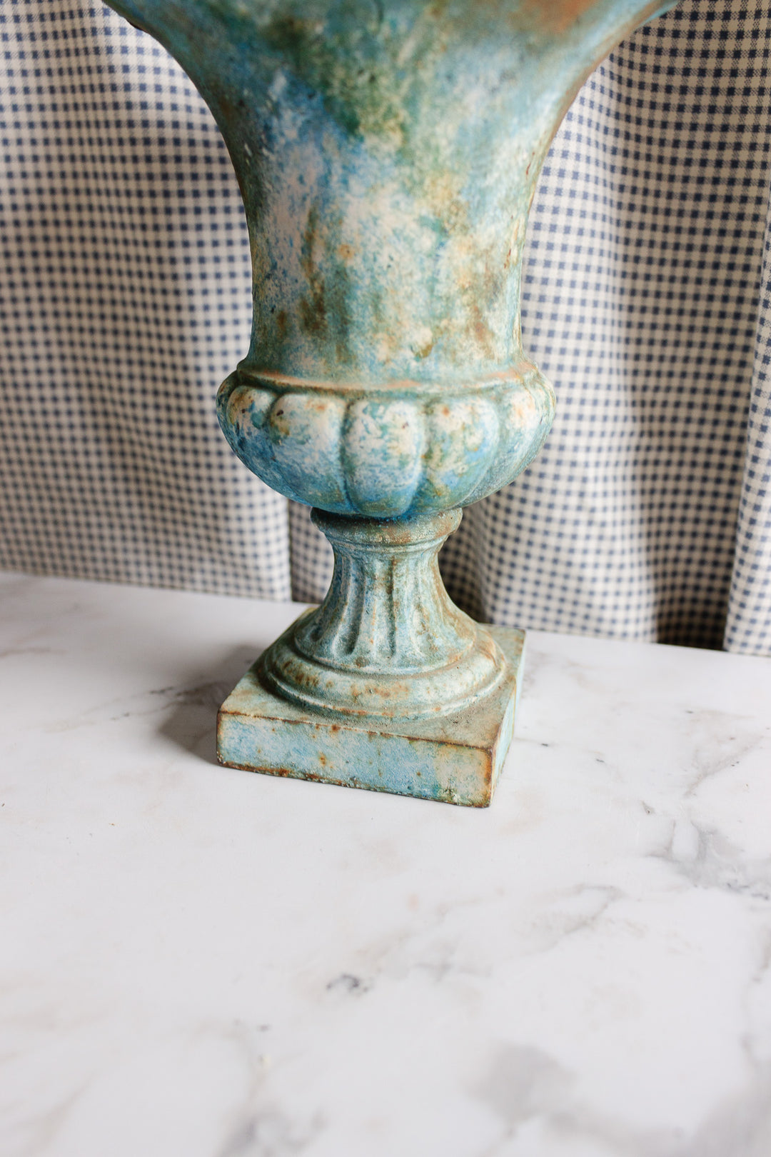 vintage french cast iron vase