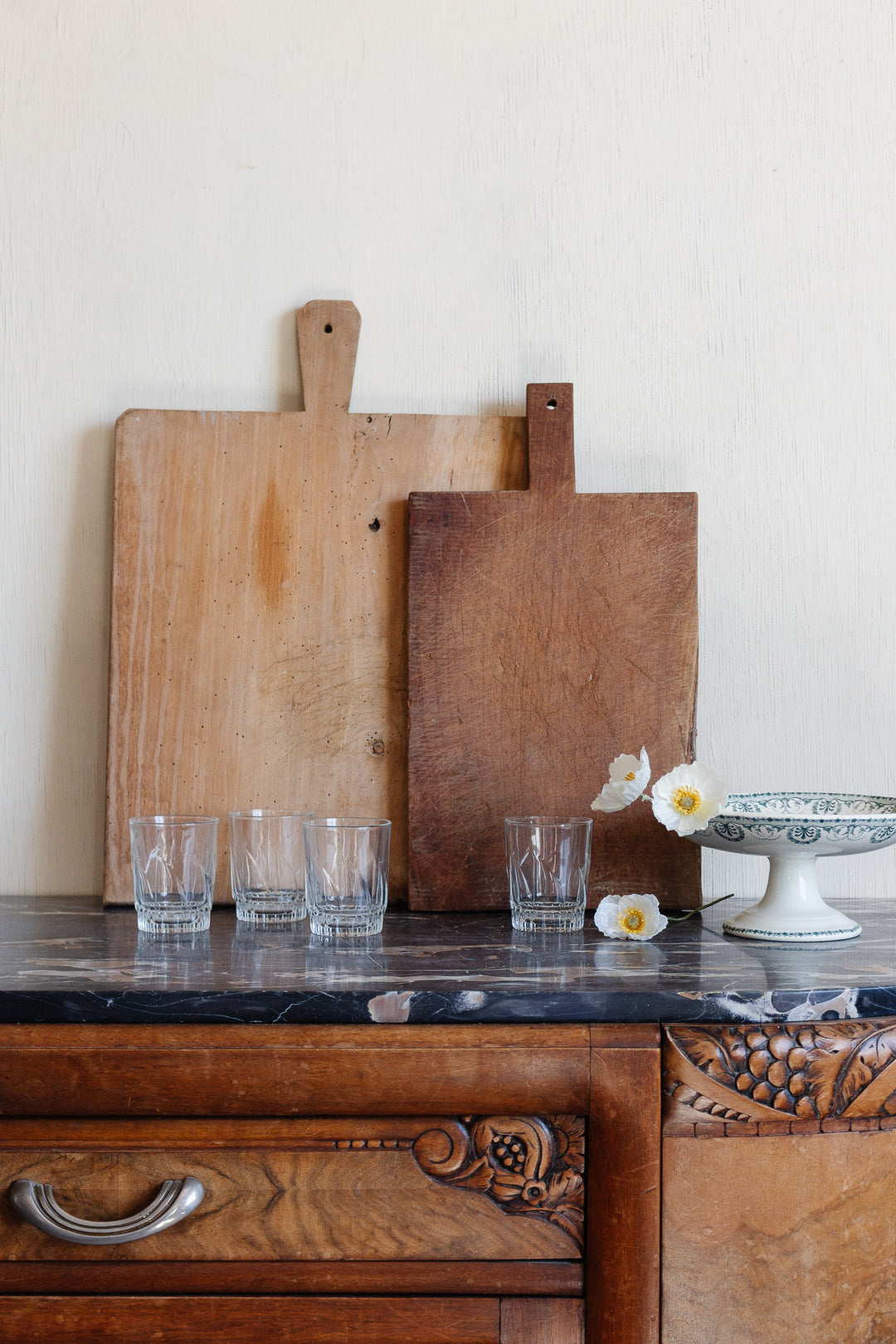 vintage french square bread board