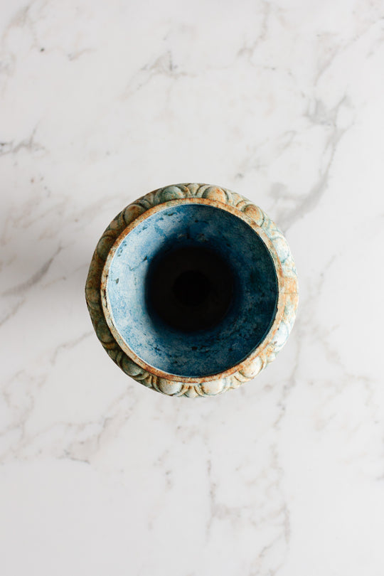 vintage french cast iron vase