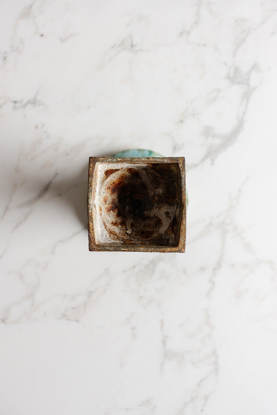 vintage french cast iron vase