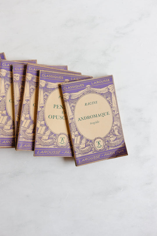 1940s French Larousse lavender paperback, set of 5