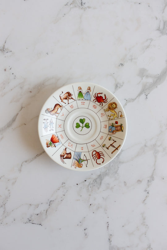 vintage royal kendal fortune telling teacup and saucer