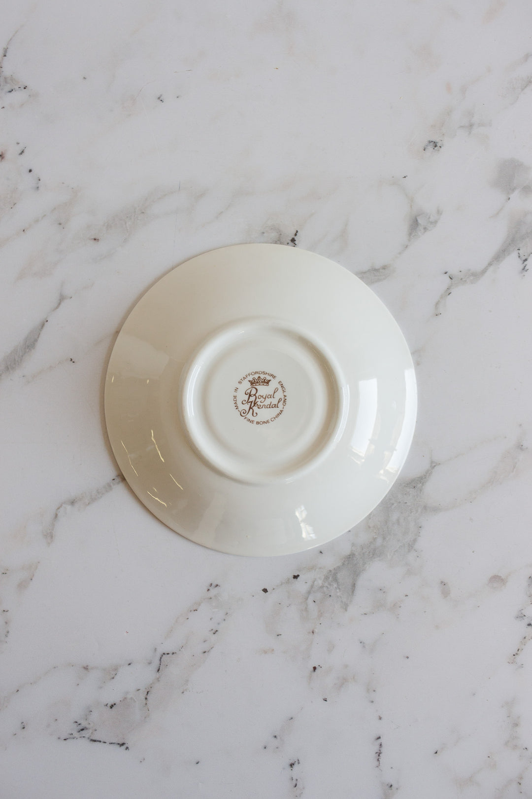 vintage royal kendal fortune telling teacup and saucer